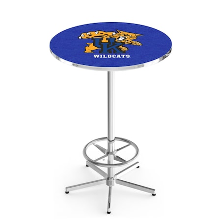 Holland Bar Stool Co 42" Chrome Kentucky "Wildcat" Pub Table L216C4228UKYCat